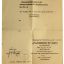 WW2 period copy of certificate of service upgrade from Feldwebel to Lieutenant 0