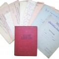 Set of the WW2 papers, summery notebooks and manuals belonged to the junior commander.