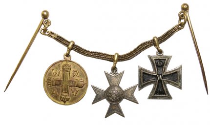 Miniature Award Pendant with Three Decorations