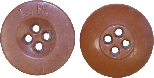 Sand brown color Luftwaffe 18 mm button for uniforms and equipment