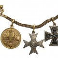 Miniature Award Pendant with Three Decorations