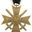 Brass made War Merit Cross KVK2 with swords 0