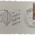 Small card of the first day with SA stamp on it and date 7.3.38