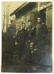 Photo of Red Army pilots from the headquarters of the N-th regiment