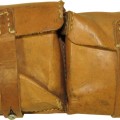 Brown leather ammopouch for G43 rifle. ROS44