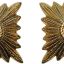 14 mm Golden rank star for Wehrmacht or Waffen SS shoulder boards 0