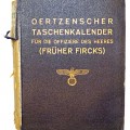 Oertzenscher pocket calendar for Wehrmacht officers