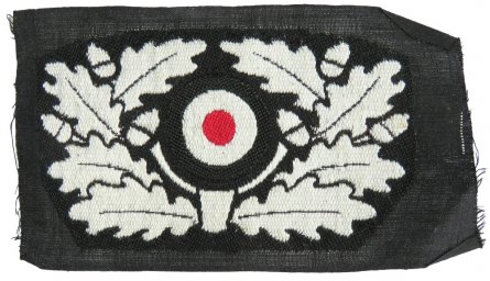 Wehrmacht tank beret cockade, machine wowen