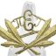 Small size Russian Imperial Gymnasium cap badge 0