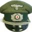 Heer Pionier, mid war officer’s visor hat with black piping. 0