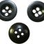 Medium size button for trousers and Panzer tunics, black. 17 mm 0