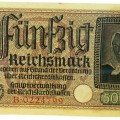 German occupied eastern territories 50 Reichsmark, 1941-45 year