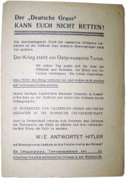 Soviet Leaflet for Germans Kann Euch nicht retten