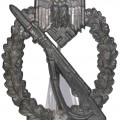 Infanteriesturmabzeichen Adolf Scholze. Grey anodized