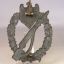 Infantry assault badge in Silver. Die stamped BH Mayer 4