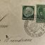 Envelope of the 1st day with two postmarks for Nazi Party Day in 1938 1