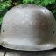 German M 45 Helmet without the ventilation holes. Rare. 1