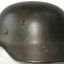 WW2 German camouflaged M 40, ET 64 steel helmet 0