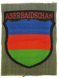 Aserbaidschan Azerbaijan volunteers in German army sleeve shield