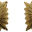 12 mm gold Wehrmacht or W-SS rank pip for officers shoulder boards 0