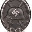 Verwundetenabzeichen 1939 in schwarz (E.S.P) Eugen Schmidthausser 0