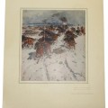 Painting by Krivonogov P.A., Attack of the Soviet cavalry