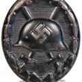 Wound badge 1939 black class, Carl Wild. PKZ 107. Iron