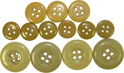 SS or Wehrmacht set of ceramic selfpropelled gun wrap's buttons