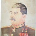Stalin portrait with Food Coupons valid for the area Langreo-Asturas, Spain.