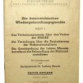 Austrian law from 1945 on the a ban on the NSDAP