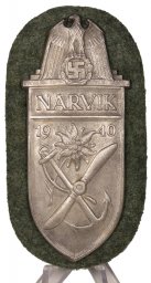 Arm Shield Narvik 1940 Junker. Type 1.1. Zinc