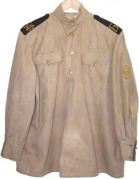 M 43 gymnasterka jacket, still in good condition for naval infantry of Baltic fleet