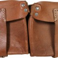 WW2 German semi-automatic rifle G-43 brown leather mag pouch ros 44