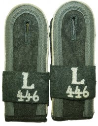 Shoulder straps, Landesschützenbataillon 446 Unteroffizier