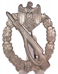 B&N Glanzverzinkt Infantry Assault Badge in Silver