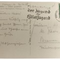 Postcard with Hitlerjugend stamp dated 16.10.1935