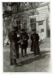 Red Army officer in leather uniform