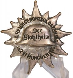 A very rare meeting badge of the members of the Stahlhelm in 1925