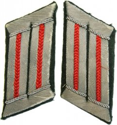 Wehrmacht artillery officer collar tabs