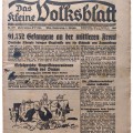 Das kleine Volksblatt - 2nd of October 1941 - 91,752 prisoners on the middle front