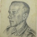 Front artwork of the German war artist G. Stauch. Juni 1943, Ostfront. Original.