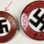 Extreme rare 18 mm NSDAP member badge - marked "22" - Johann Dittrich 4