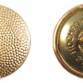 Uniform Gold 21 mm Pebbled Buttons