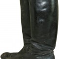 Leather boots of a serviceman of the territorial corps of the Red Army