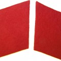 3rd Reich Luftwaffe FLAK troops collar tabs, red