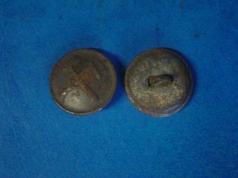 WW 2 Russian 22 mm steel buttons, technical and armored troops