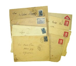 Set of 8 envelopes 1941-45 year, issued in Estonia during Soviet and German occupation