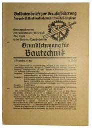 Soldiers letter- educational newspaper for free time for Wehrmacht.