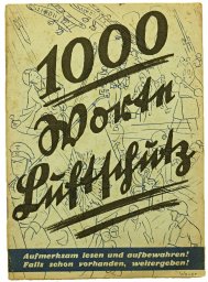 1000 Worte Luftschutz- 1000 words about air raid