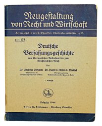 Deutsche Bersassungsgeschichte vom Germanischen Volkstaat bis zum Großdeutschem Reich